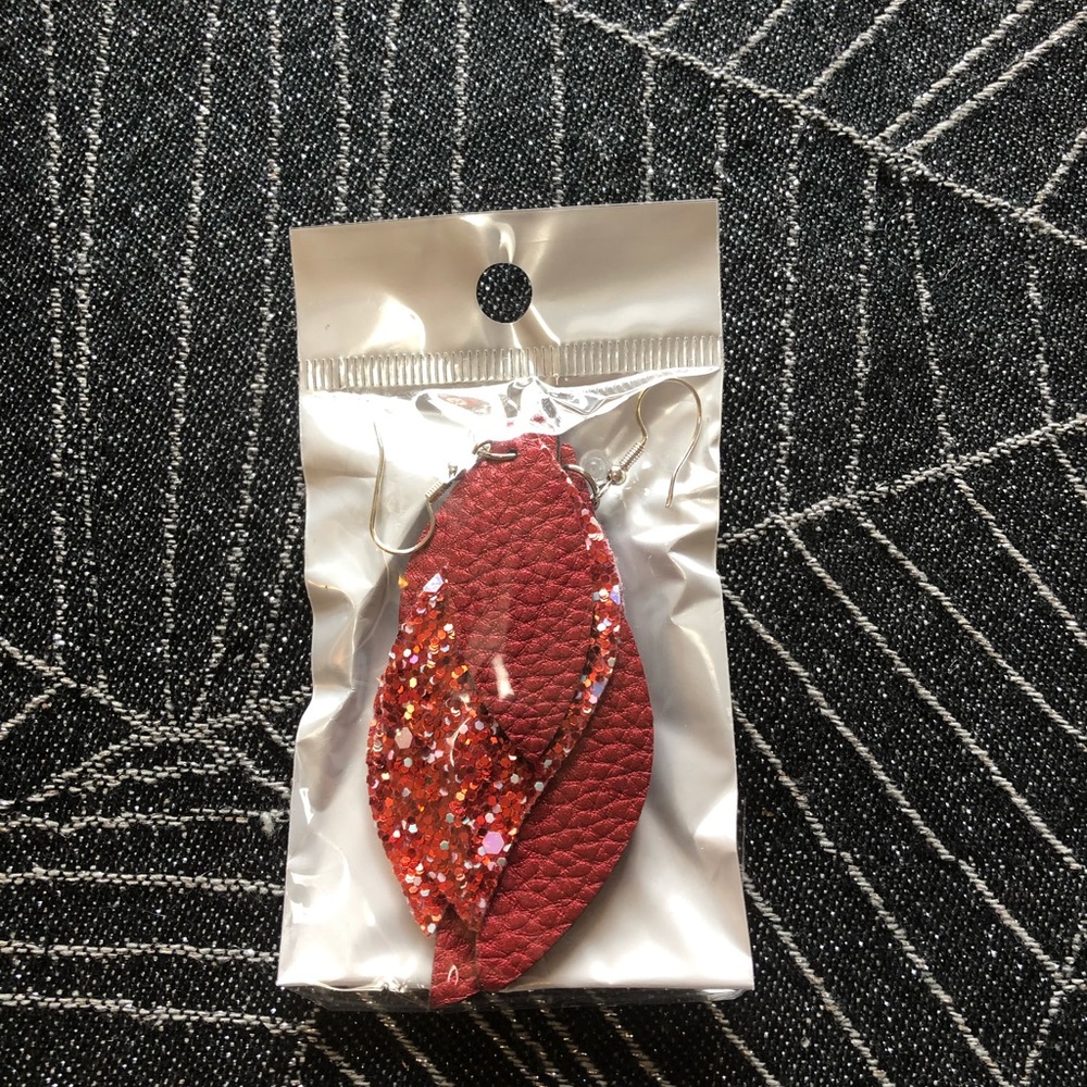 Leather earrings